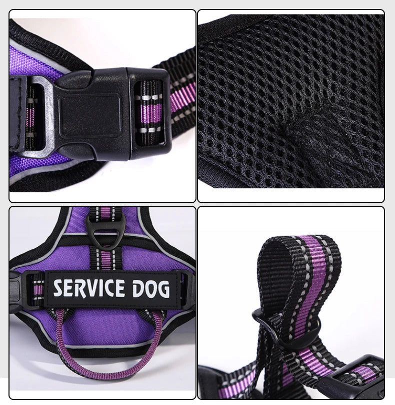 Nylon Dog Harness Vest Reflective