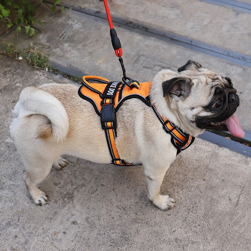 Nylon Dog Harness Vest Reflective