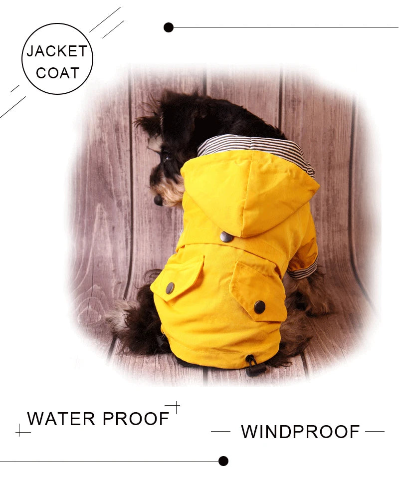 Large Dog Clothes Waterproof Dog Raincoat Pet Windproof Jacket L