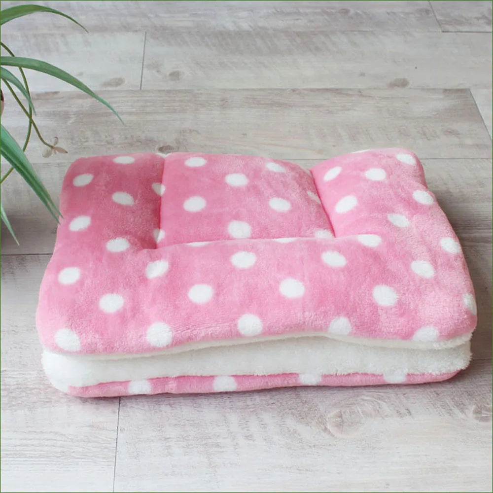 Flannel Pet Mat Dog Bed