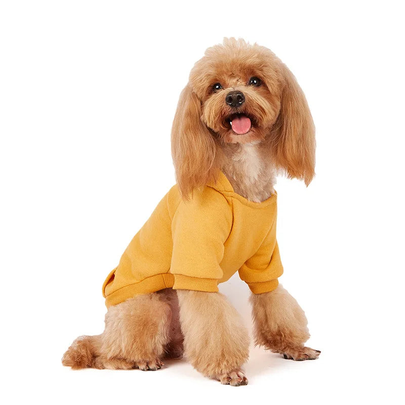 Dog Clothes with Zipper Pocket Dog Hoodie