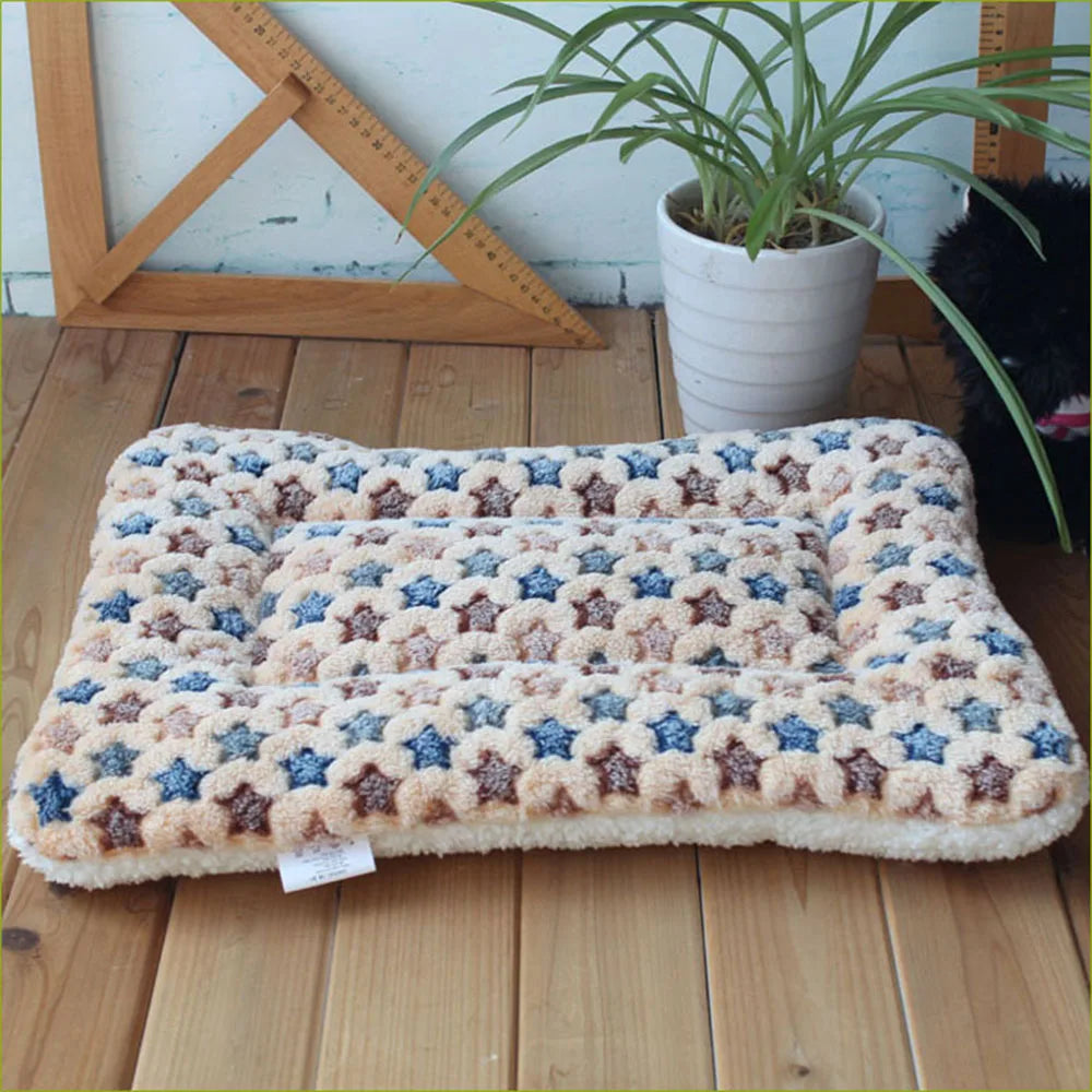 Flannel Pet Mat Dog Bed