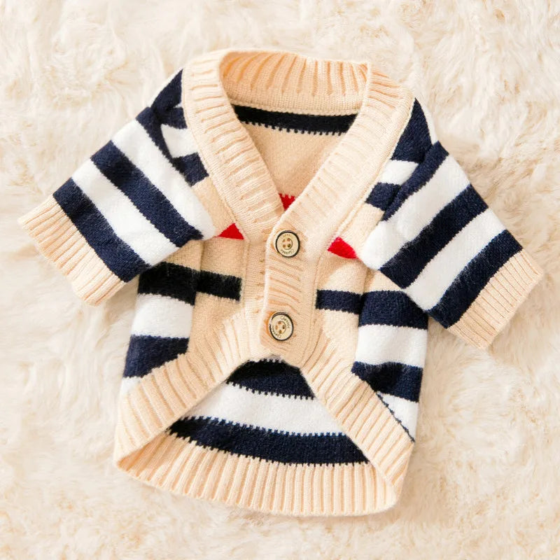 Rich puppy  High Striped Cardigan