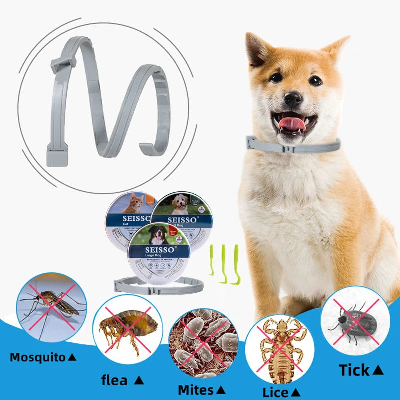 New 38/70CM Pet Anti Flea Ticks Antiparasitic