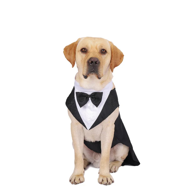 Pet Dog Clothes Fashion Party Show Formal Suit Tie Bow Shirt Wedding Tuxedo Halloween