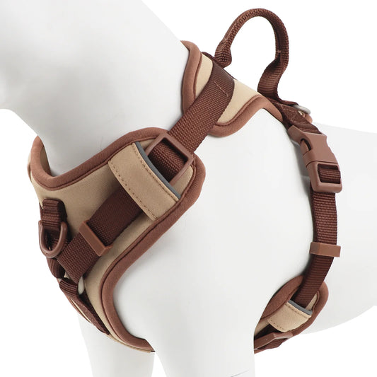 New Chocolate color luxury Dog Harness no pull