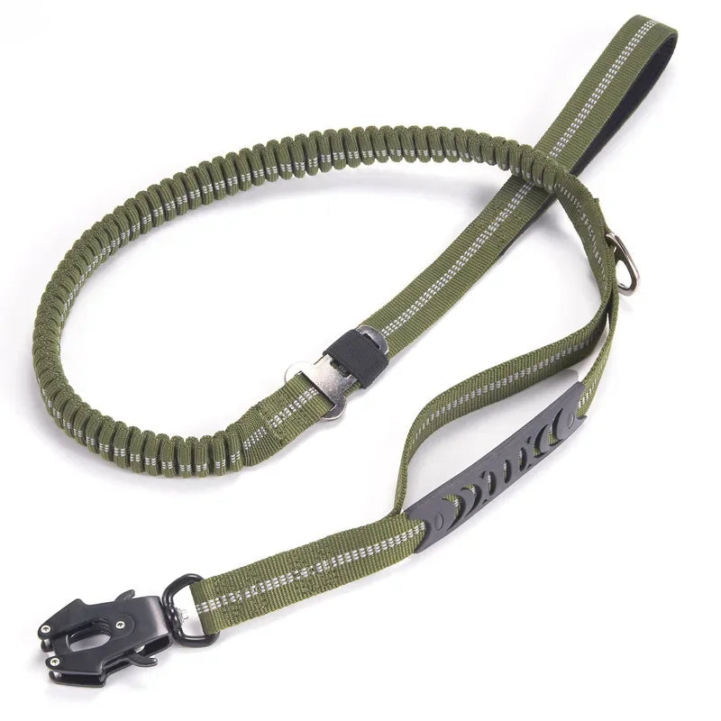 Reflective Shock Absorbing Pet Leashes with Car Seatbelt for Large Dogs