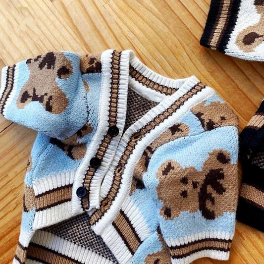 Luxury Dog Clothes Chihuahua Pet Striped Cardigan Sweater