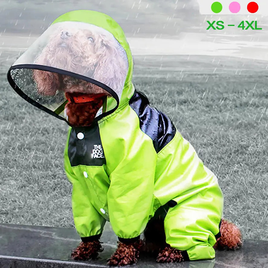 Pet Dog Raincoat The Dog Face P