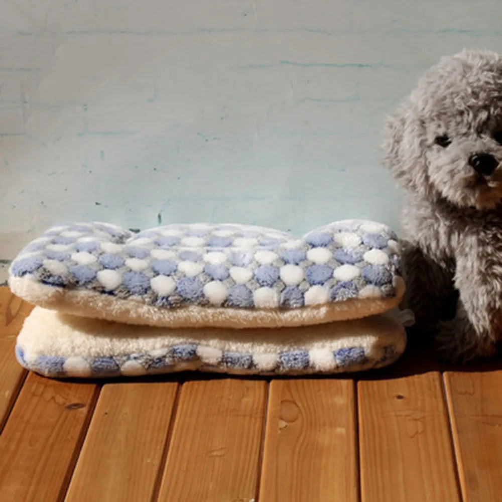 Flannel Pet Mat Dog Bed