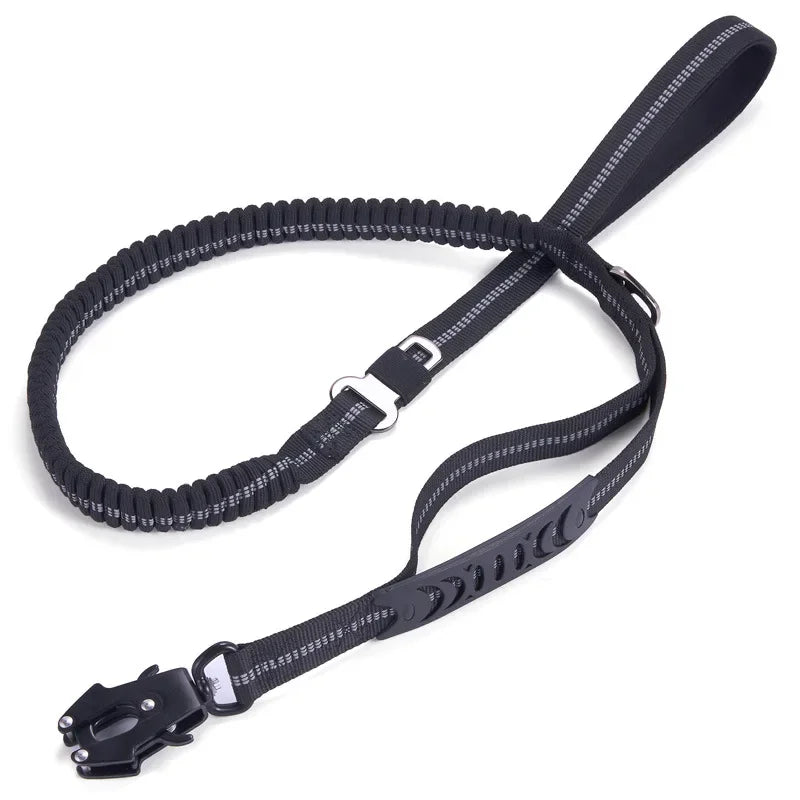 Reflective Shock Absorbing Pet Leashes with Car Seatbelt for Large Dogs