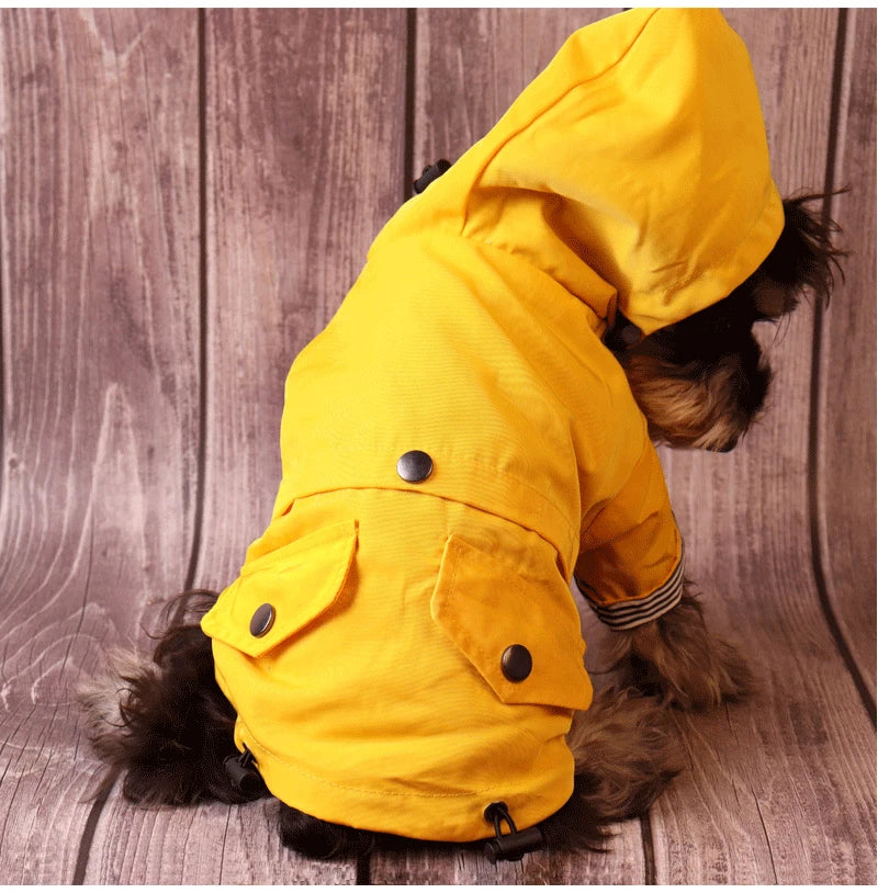 Large Dog Clothes Waterproof Dog Raincoat Pet Windproof Jacket L