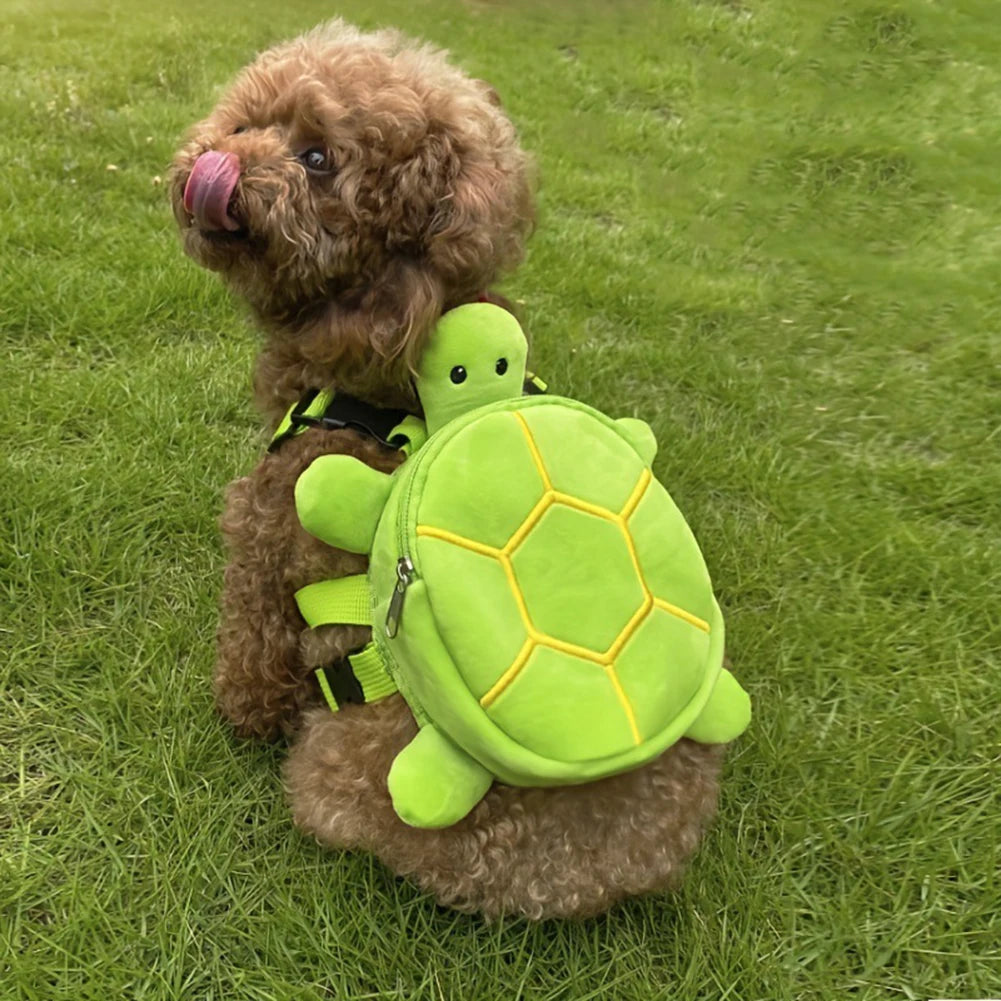 Cartoon Turtle Shape Dog Backpack