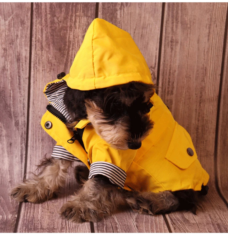 Large Dog Clothes Waterproof Dog Raincoat Pet Windproof Jacket L