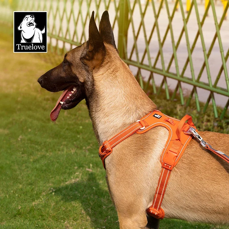 TRUE LOVE Pet Harness No Pull Nylon Reflective Dog Harness