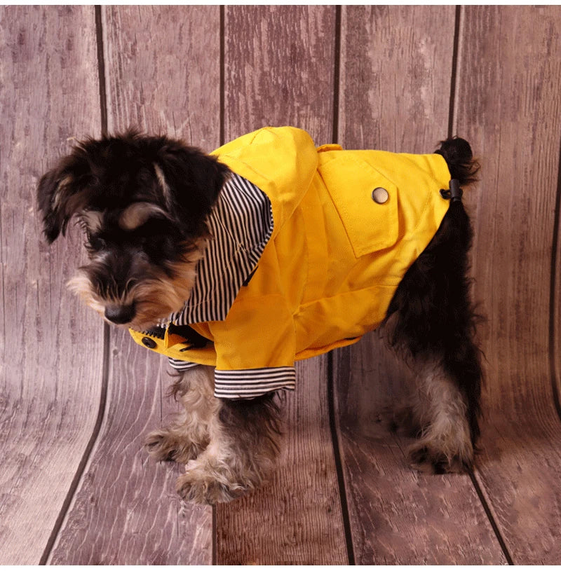 Large Dog Clothes Waterproof Dog Raincoat Pet Windproof Jacket L