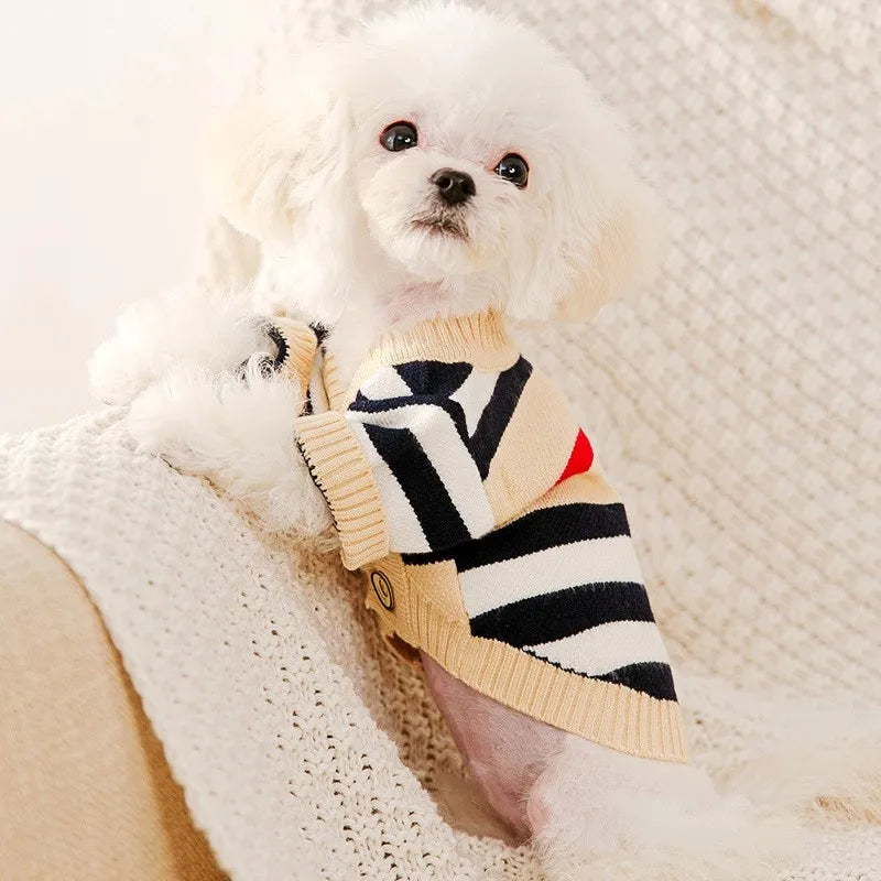 Rich puppy  High Striped Cardigan