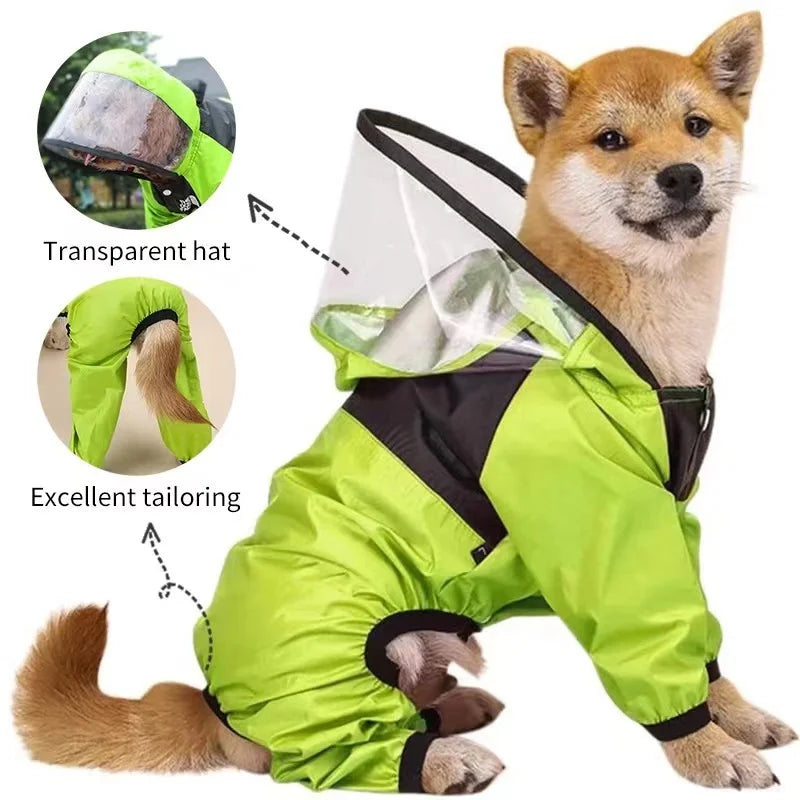 Pet Dog Raincoat The Dog Face P