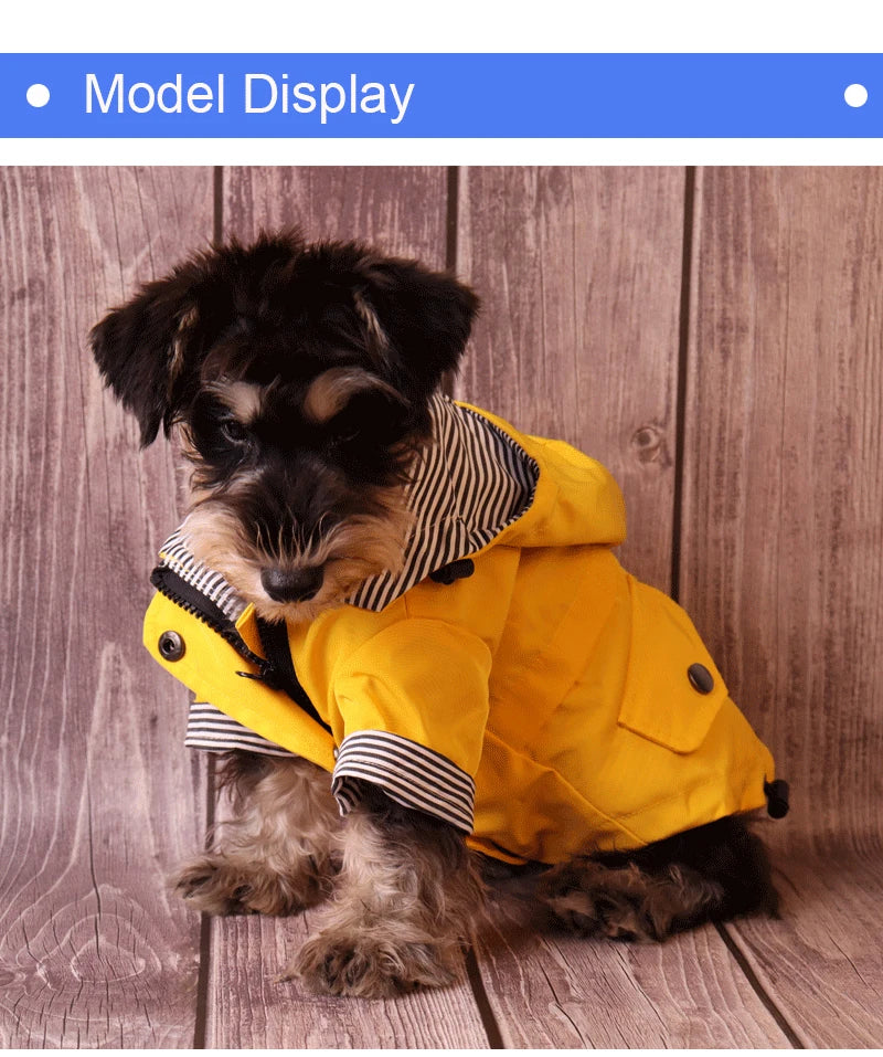 Large Dog Clothes Waterproof Dog Raincoat Pet Windproof Jacket L