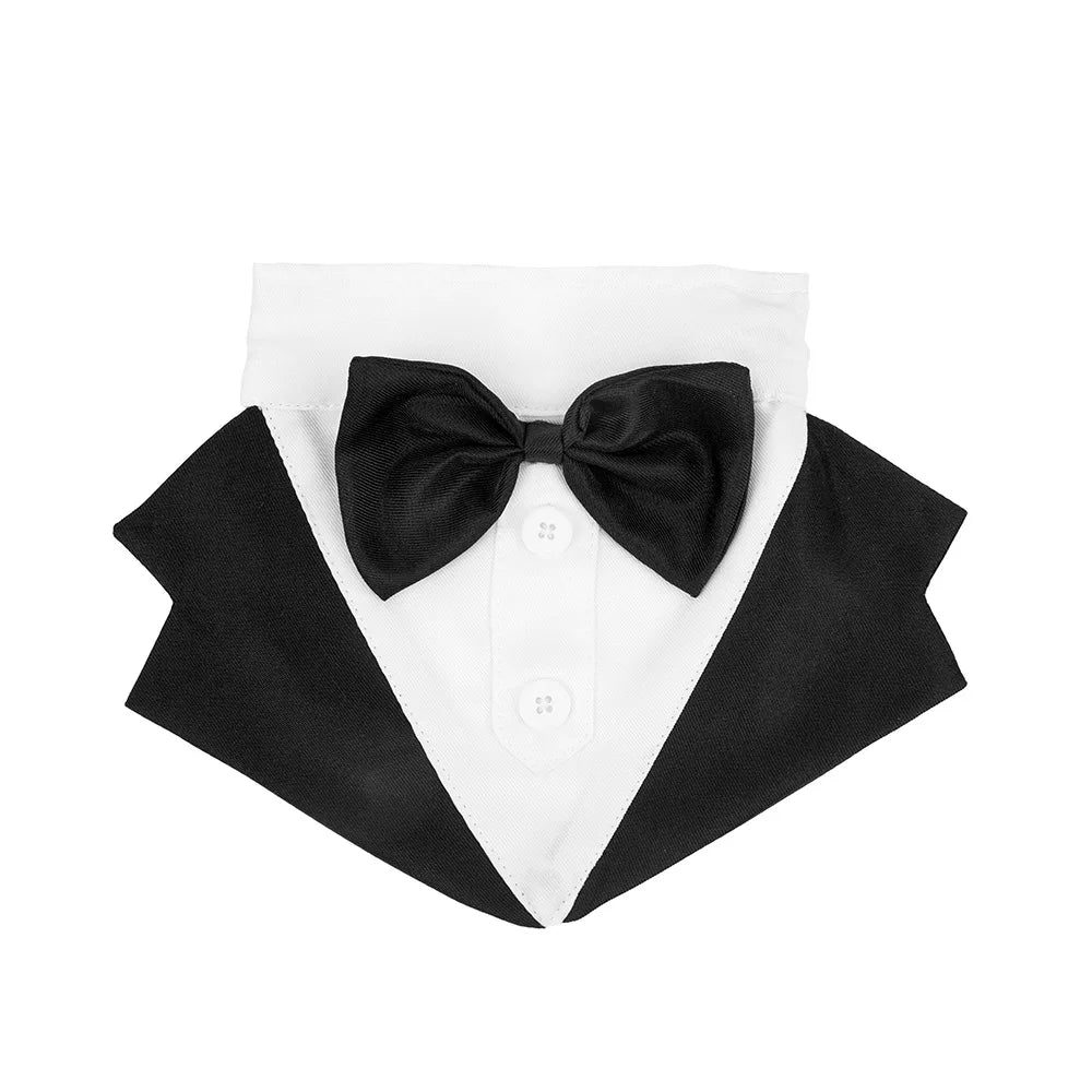 Pet Dog Clothes Fashion Party Show Formal Suit Tie Bow Shirt Wedding Tuxedo Halloween