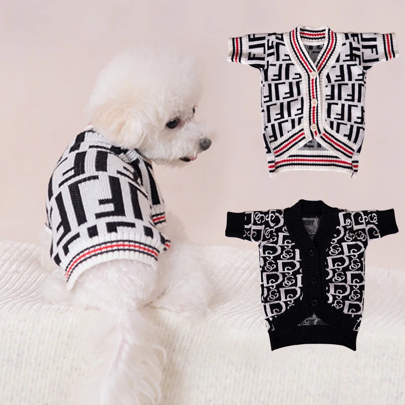 Dog Clothes Brand Puppy Clothes for Small Dog Sweater Winter Warm Dog Luxury Clothes for Dog  Pet Clothing French Bulldog Teddy